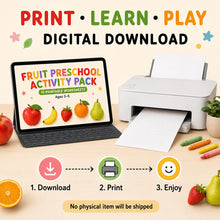 Fruit Preschool Worksheets, 10-Page Printable Counting & Early Maths Activity Pack, Ages 3-5 product image 5