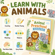 Animal Preschool Worksheets Printable, Counting Tracing Matching & Early Maths Activities, Ages 3-5 product image 2