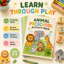 Animal Preschool Worksheets Printable, Counting Tracing Matching & Early Maths Activities, Ages 3-5 product image 3