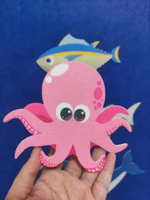 Ocean Animal Felt Story Set, Slippery Fish Song Activity, Preschool Circle Time Toy product image 7