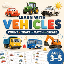 Things That Go Preschool Worksheets, Cars Tractors Utes and Trucks Activities, Printable Vehicle Pack, Digital Download product image 2
