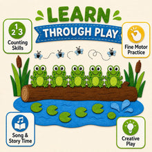 Five Speckled Frogs Felt Board Pattern, Printable Counting Song, Preschool Activity product image 5