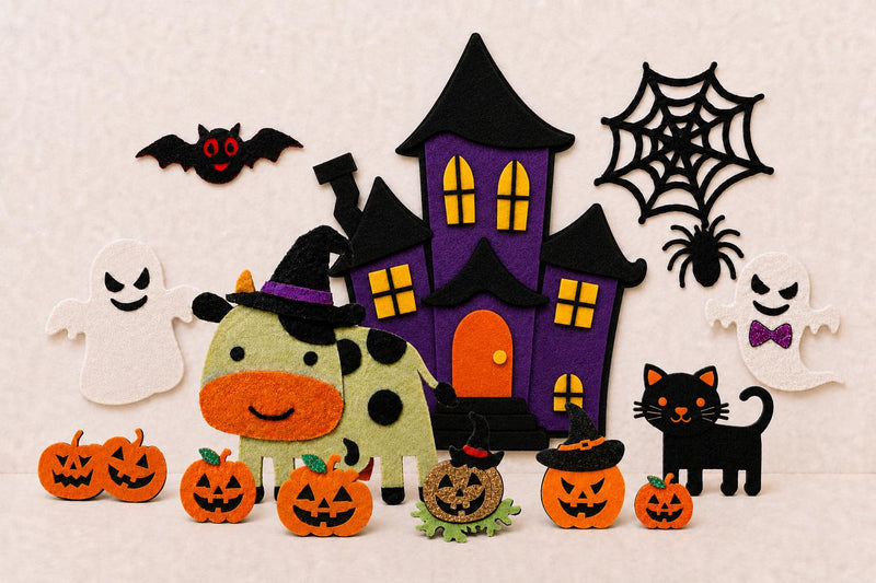 Halloween Felt Board Pattern, Haunted House Printable, Preschool Storytime Craft product image 2