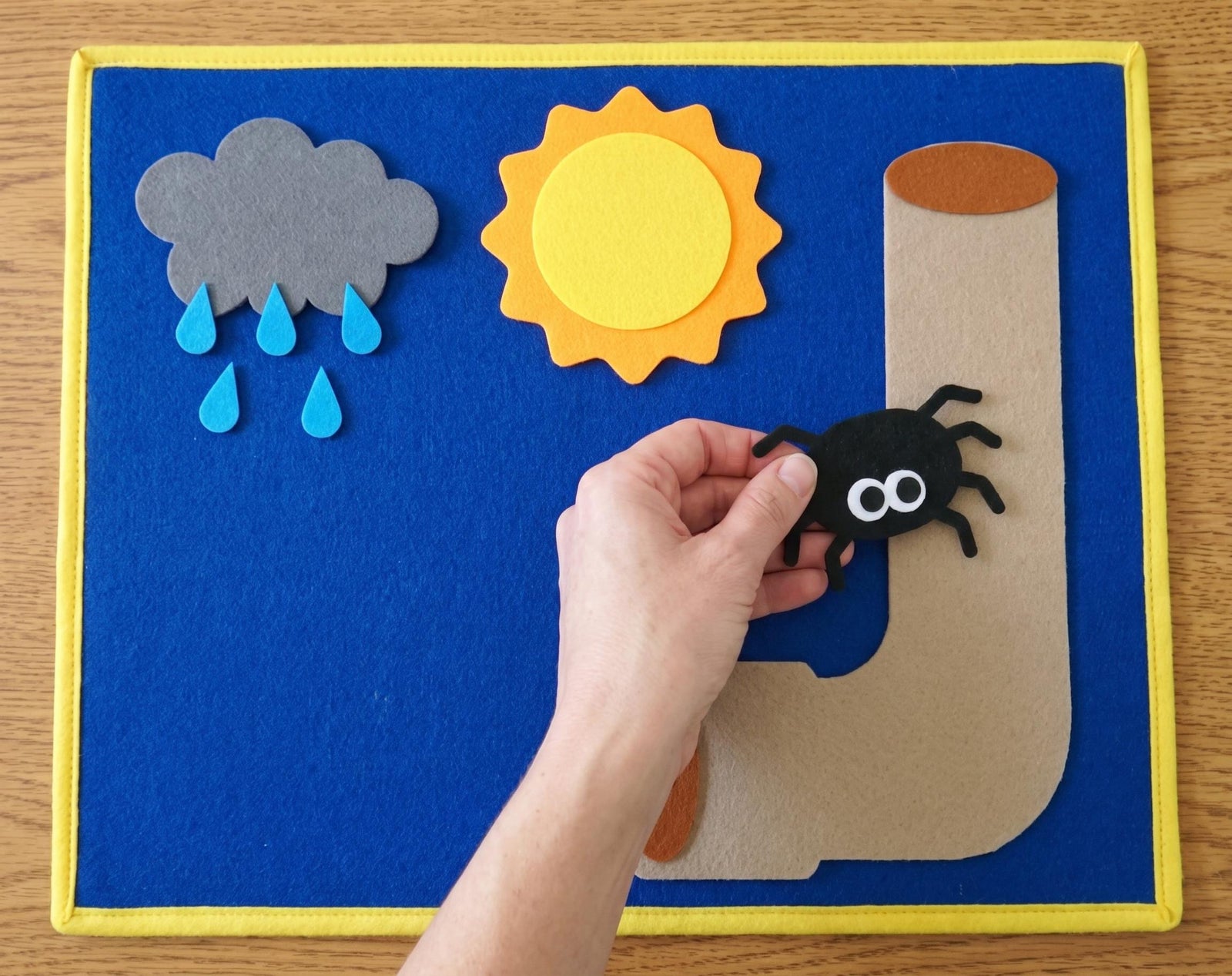 Incy Wincy Spider Felt Board Story Set, Weather Nursery Rhyme Activity product image 4