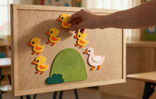 Five Little Ducks Felt Board Pattern, Printable Counting Song, Preschool Activity product image 3