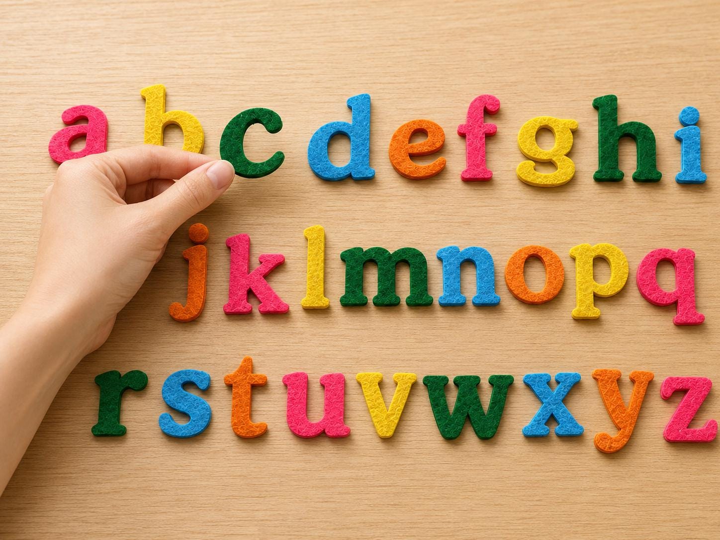 Felt Alphabet Letters Set, Lowercase ABC Learning Activity, Preschool Literacy Toy product image 3