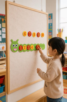 Counting Caterpillar Felt Set 1 to 10, Number Sequencing Activity, Preschool Maths Toy product image 6