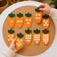Carrot Counting Felt Set 1 to 10, Number Matching Activity, Preschool Maths Toy product image 3