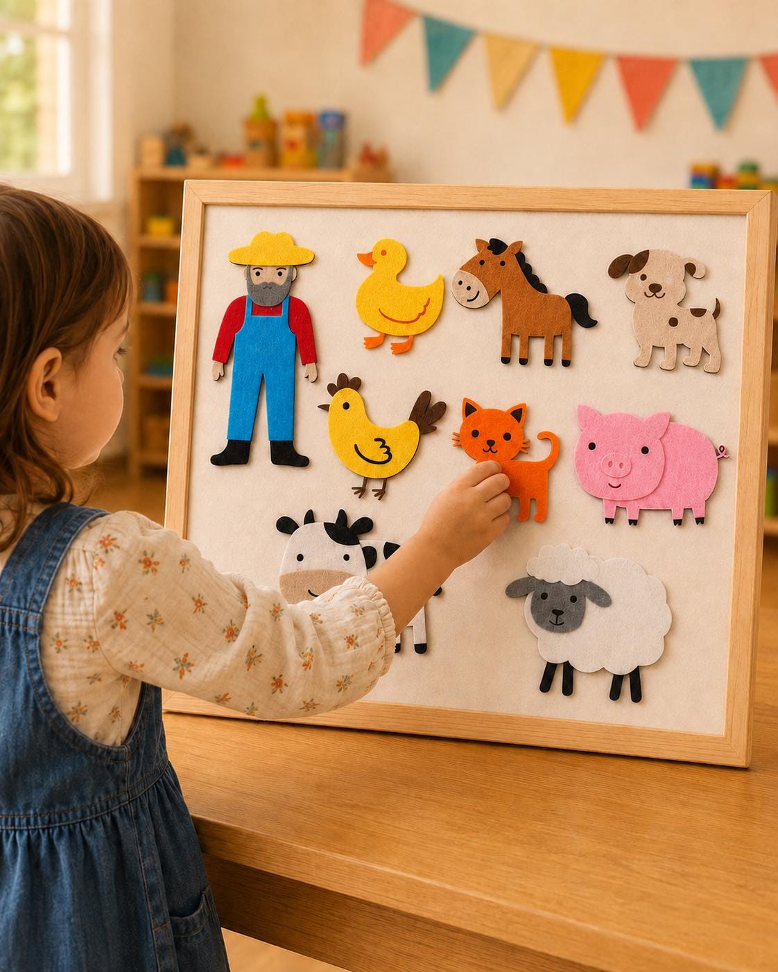 Old MacDonald Felt Board Story Set, Farm Animal Nursery Rhyme Activity product image 4