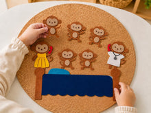 Five Little Monkeys Felt Board Story Set, Nursery Rhyme Counting Activity, Toddler Learning Toy product image 7