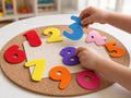 Felt Numbers Set 0 to 9, Preschool Counting Activity, Colourful Early Maths Toy