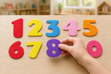 Felt Numbers Set 0 to 9, Preschool Counting Activity, Colourful Early Maths Toy product image 5