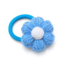 Yarn Flower Hair Clips & Hair Ties, Handmade Girls Floral Hair Accessories, Individual Colour Choice product image 7