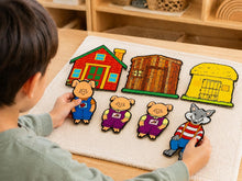 Three Little Pigs Felt Board Story Set, Wolf and House Storytelling Props product image 6