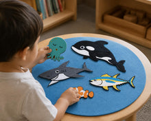Slippery Fish Felt Board Story Set, Ocean Animal Song and Circle Time Activity product image