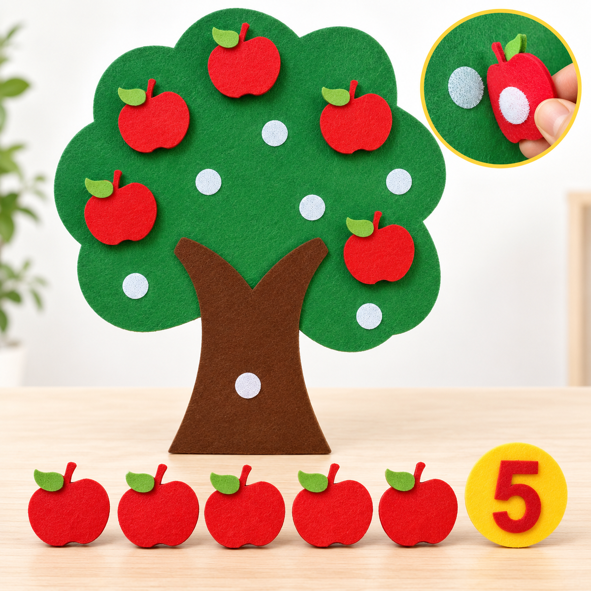 Felt Apple Tree Counting Set 1–10 – product image 2